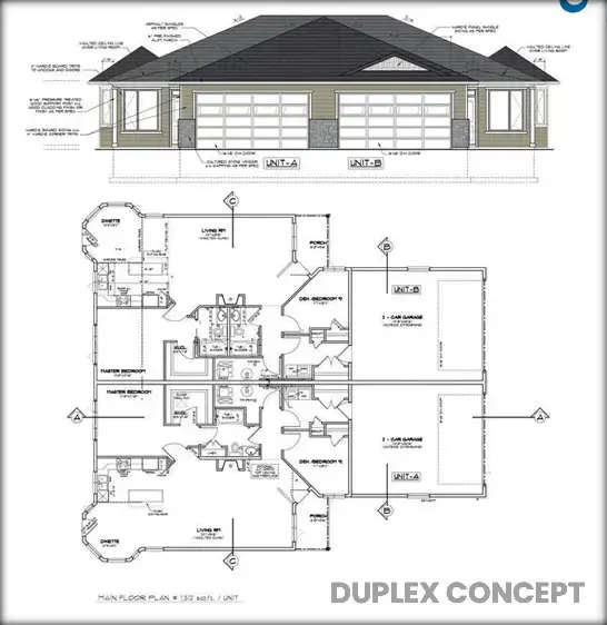 A drawing of the duplex concept.